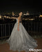 Sparkly Sliver Spaghetti Straps Sweetheart Sequin Floor-Length A-Line Formal Dresses, PDS1057