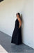 Unique Black Halter A-Line Backless Soft Floor-Length Women Prom Dresses PDS1249