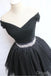 Black Beaded Empire Tulle Sexy Women Mini Dresses Homecoming Dresses, PDS0556