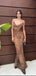 Sexy Leopard Spaghetti Strap Sheath Women Floor-Length Prom Dresses PDS1197