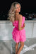 Sexy Barbie PInk Tulle Sweetheart A-Line Mini Dresses/ Homecoming Dresses, PDS0537