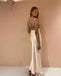 Cozy Blue-Beige Spaghetti Strap Square Floor-Length Prom Dresses PDS1095