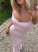 Sexy Pink Square Bodycon Flower Mermaid Floor-Length Prom Dresses PDS1141