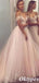 Elegant Pink Beading Off Shoulder Sweetheart Tulle A-Line Long Wedding Guest Dresses, PDS1047