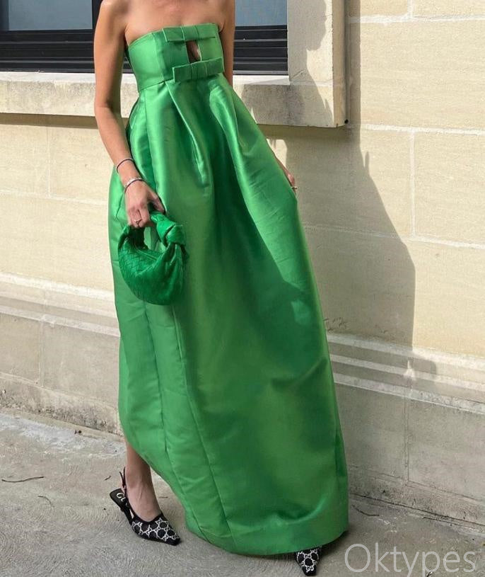 Emerald Designed Sweetheart Floor-Length Women Prom Dresses PDS1256