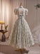 Elegant Appliqued Off Shoulder A-Line Floor-Length Prom Dresses PDS1108