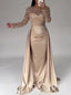 Sparkly Long Sleeves Mermaid Floor-Length Women Prom Dresses PDS1260