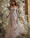 Elegant Lace Beaded Off Shoulder With Trailing Mermaid Long Wedding Dresses,WDS0145