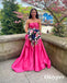 Sweety Satin Sweetheart A-Line Long Prom Dresses, PDS1013