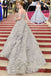 Charming Custom Grey Sweetheart Ball Gown Tulle Prom Dresses  Online, TYP1421