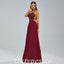 Sexy Sequin Top Chiffon Bottom Spaghetti Straps Criss Cross A-Line Long Prom Dresses,PDS0457