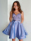 Newest A-line Spaghetti Strap Simple Homecoming Dresses, HDS0053