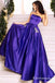 Gorgeous Strapless A-Line Purple Sleeveless Long Prom Dresses, TYP1927