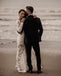 Long Sleeves V-neck Lace Mermaid Long Cheap Wedding Dresses, WDS0071