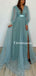 New Arrival Charming A-line Tulle Sparkly Simple Prom Dresses, TYP2050