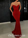 Sexy Charming Sequin Spaghetti Straps V-Neck Mermaid Long Prom Dresses ,PDS0381