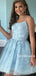 Simple A-line Lace Short Homecoming Dresses, HDS0062