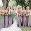 Spaghetti Strap V-neck Mermaid Floor-length Long Bridesmaid Dresses, BDS0154