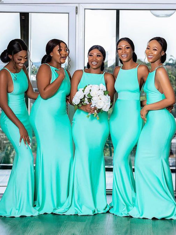 Sexy Mermaid Long Cheap Bridesmaid Dresses Online, BDS0112