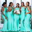 Sexy Mermaid Long Cheap Bridesmaid Dresses Online, BDS0112