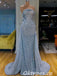 Charming Sequin  Sweetheart Sleeveless Mermaid  Long Prom Dresses,PDS0434