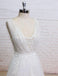 Backless V Neck Lace A-line Cheap Wedding Bridal Dresses, Wedding Dresses, TYP0499