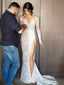 Long Sleeve See Through Lace Mermaid V-back Wedding Dresses, Romantic Bridal Gown, TYP0940