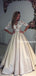 Charming New Arrival Half Sleeves Lace Top Soft Beautiful Simple Wedding Dress, TYP0839