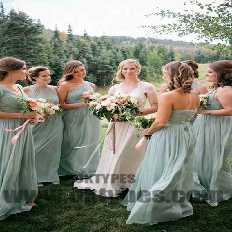 Bridesmaid Dresses, Sage Green Bridesmaid Dresses, Long Bridesmaid Dresses, Charming Bridesmaid Dresses, TYP0330