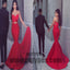 Red Long Mermaid Prom Dresses, Sweetheart Prom Dresses, Zipper Prom Dresses, Sexy Prom Dresses, TYP0219