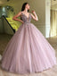 A-line Elegant Sparkly Gorgeous Princess Prom Gown, Purple Stunning Prom dresses, wedding Gown, TYP1162