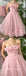 Elegant Pink Tulle Sweetheart Sleeveless A-Line Prom Dresses/Homecoming Dresses With Applique,PDS0491