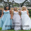 Tulle Long Newest Bridesmaid Dresses With Little Beading, Lovely Bridesmaid Dresses, TYP0391