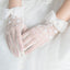 Wedding Gloves, Lace Gloves, Short Gloves, Wedding Gloves With Bow, TYP0537