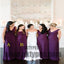 A line Bridesmaid Dresses, Purple Bridesmaid Dresses, Long Bridesmaid Dresses With Bodice Sleeveless V-Neck, TYP0448