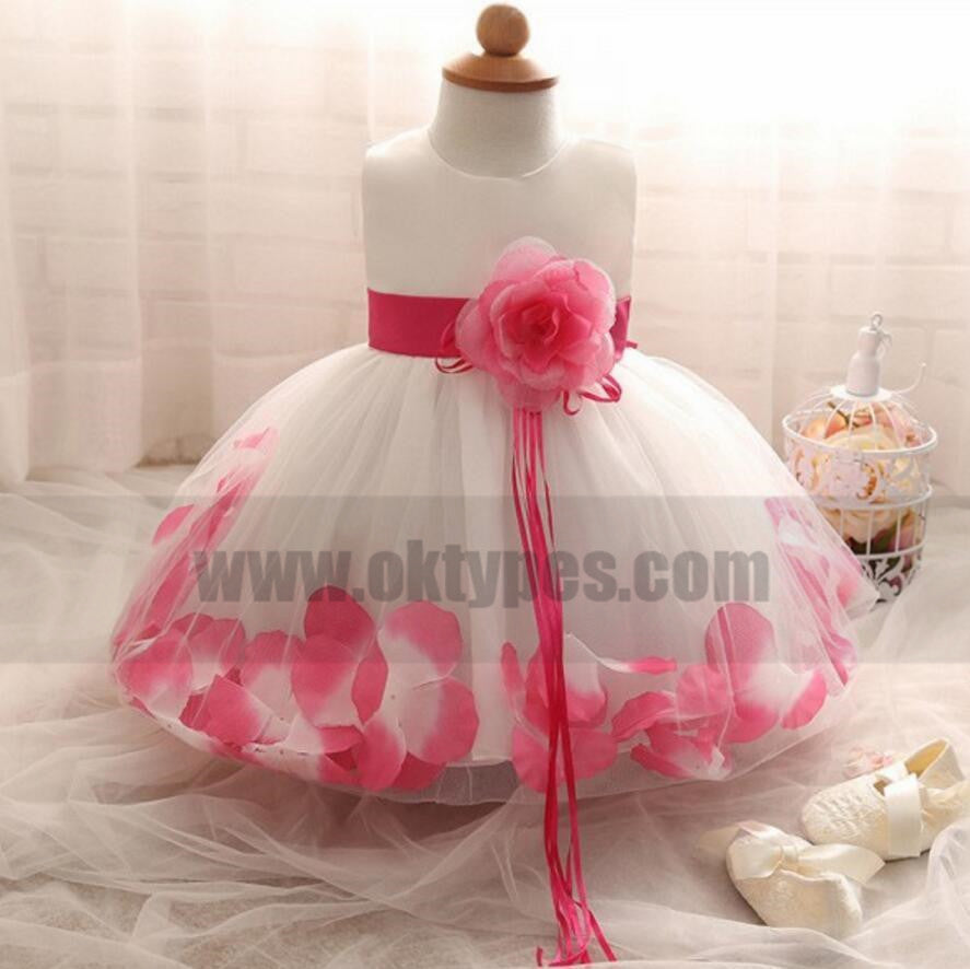 Beautiful Handmade Lovely Flower Girl Dresses, Cheap Little Girl Dresses with Flowers, TYP0830