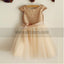 Cap Sleeve Round Neck Tulle Flower Girl Dresses, Popular Little Girl Dresses, TYP0808