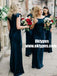 Cap Sleeve Mermaid Dark Teal Cheap Bridesmaid Dresses Online, TYP0895