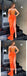 Sexy Orange Sequin Top Satin Bottom One Shoulder Sleeveless Side Slit Mermaid Long Prom Dresses,PDS0669