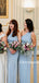 Newest One-shoulder Mermaid Cheap Long Bridesmaid Dresses, BDS0143