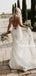 Newest V-neck Mermaid Lace Open Back Long Wedding Dresses, WDS0103