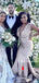 New Arrival V-neck Mermaid Simple Long Bridesmaid Dresses, BDS0146