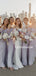 Charming Straight Tulle Mermaid Elegant Long Bridesmaid Dresses, BDS0159