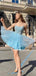 Charming Tulle A-line Short Simple Homecoming Dresses, HDS0048