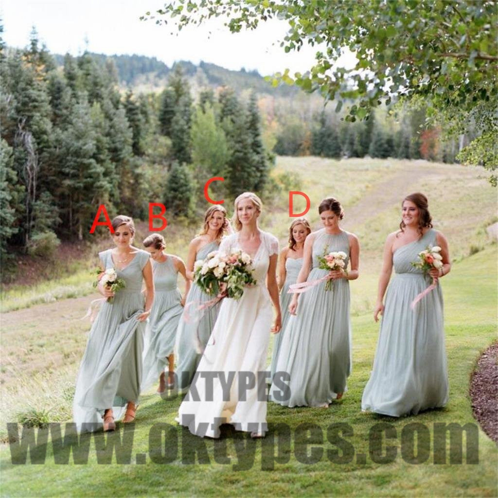 Bridesmaid Dresses, Sage Green Bridesmaid Dresses, Long Bridesmaid Dresses, Charming Bridesmaid Dresses, TYP0330