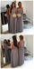 Modest Cap Sleeve Lace A Line Grey Floor-Length Chiffon Wedding Guest Dresses For Maid of Honor, TYP0110