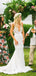 Ivory Lace Country Wedding Dresses V Neck Mermaid Wedding Dresses, TYP1214