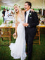 Ivory Lace Country Wedding Dresses V Neck Mermaid Wedding Dresses, TYP1214