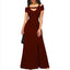 Burgundy Mermaid Off Shoulder Side-Slit Long Bridesmaid Dresses, BDS0186