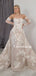 Charming Straight A-line Lace Long Sleeve Wedding Dresses, WDS0108